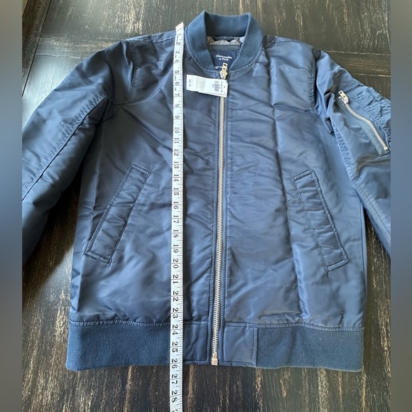 Abercrombie & Fitch Blue Full Zip Military Jacket. Size Small - Picture 4 of 9